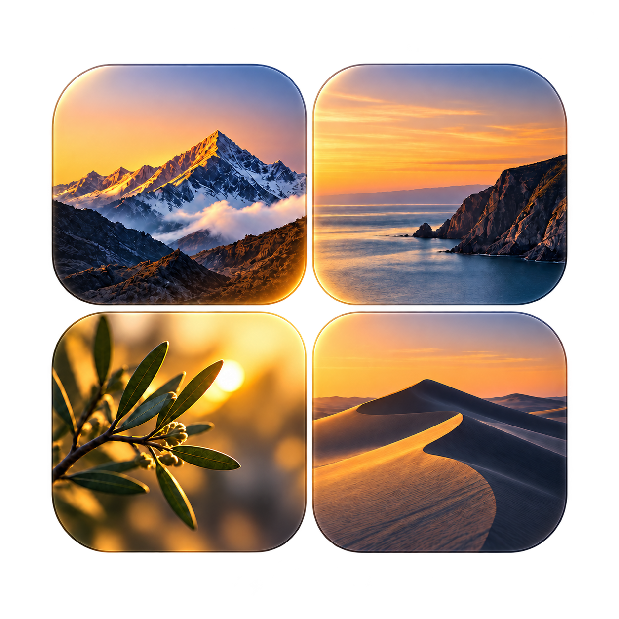 Lightbox Pro four-photo artwork